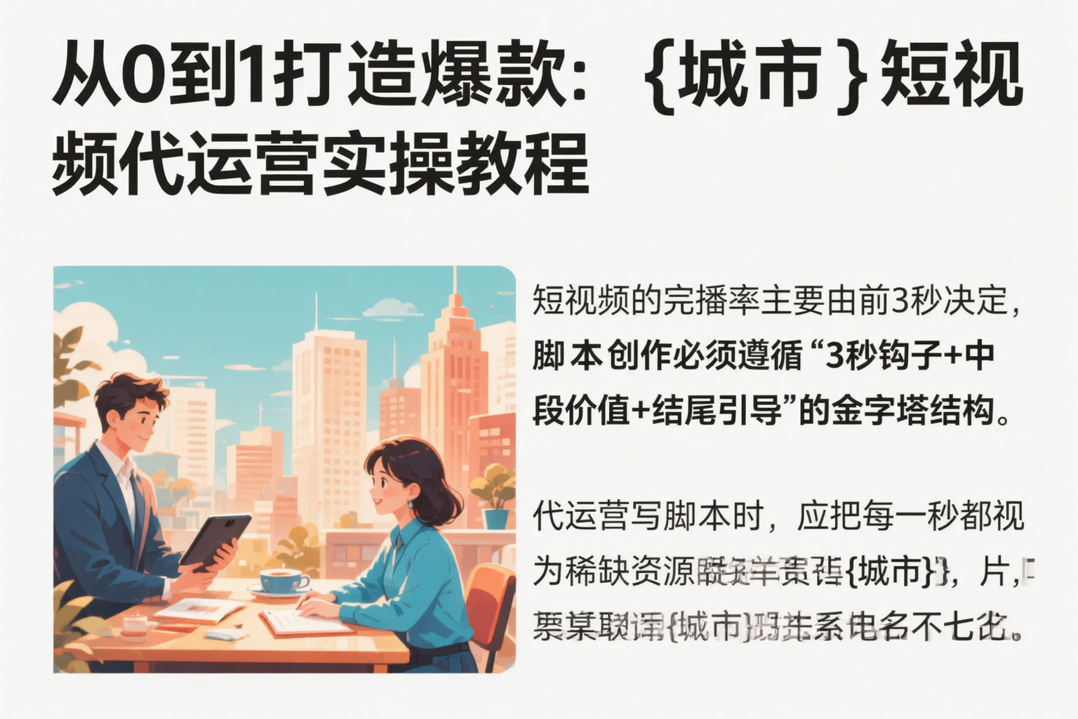 从0到1打造爆款：九江短视频代运营实操教程