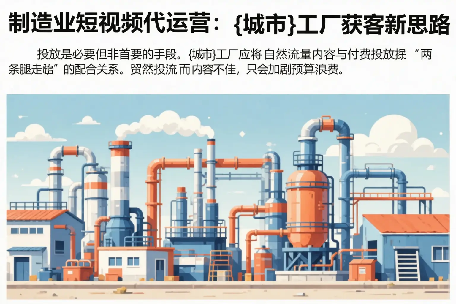制造业短视频代运营：九江工厂获客新思路
