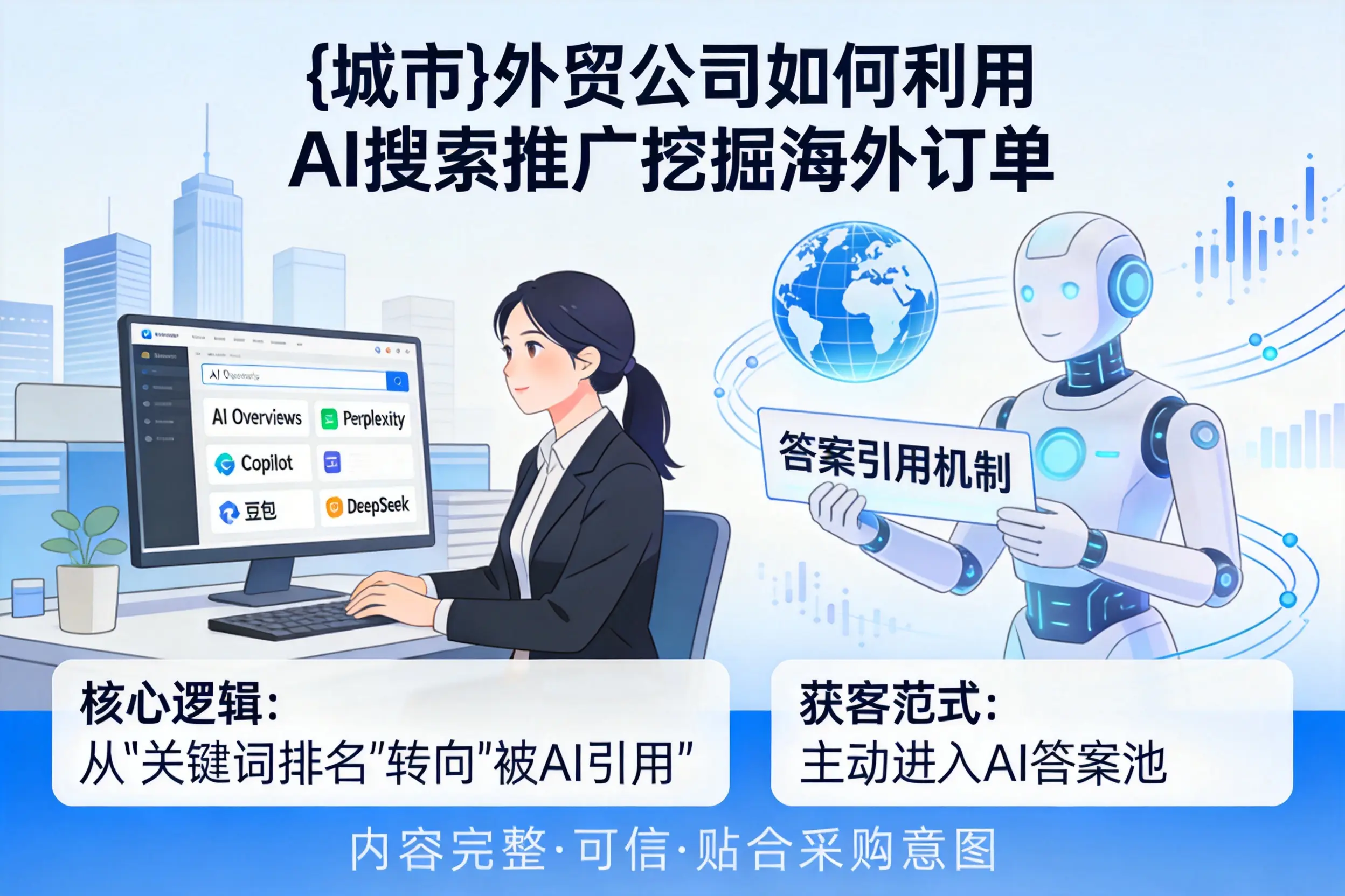 九江外贸公司如何利用AI搜索推广挖掘海外订单