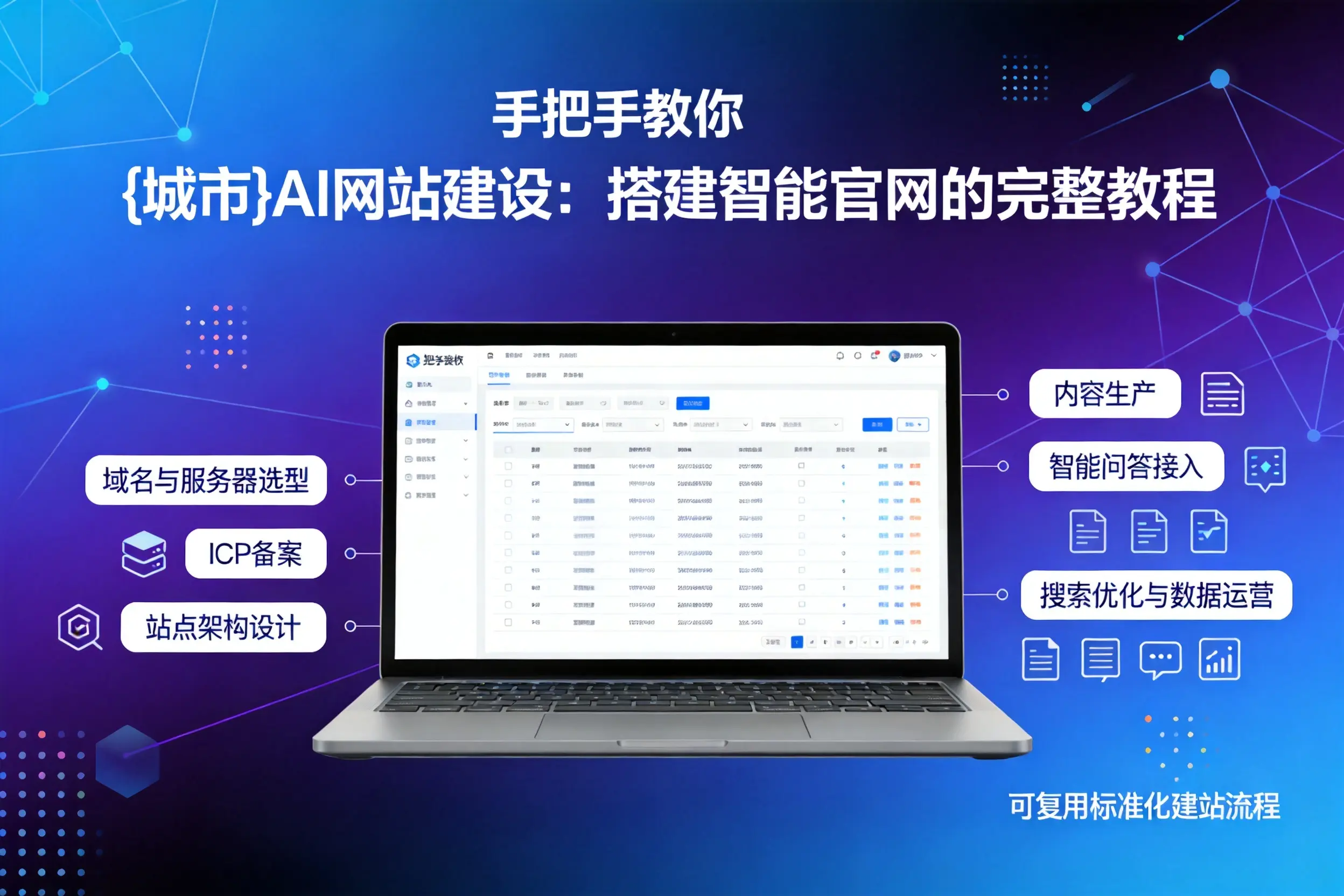 手把手教你九江AI网站建设：搭建智能官网的完整教程