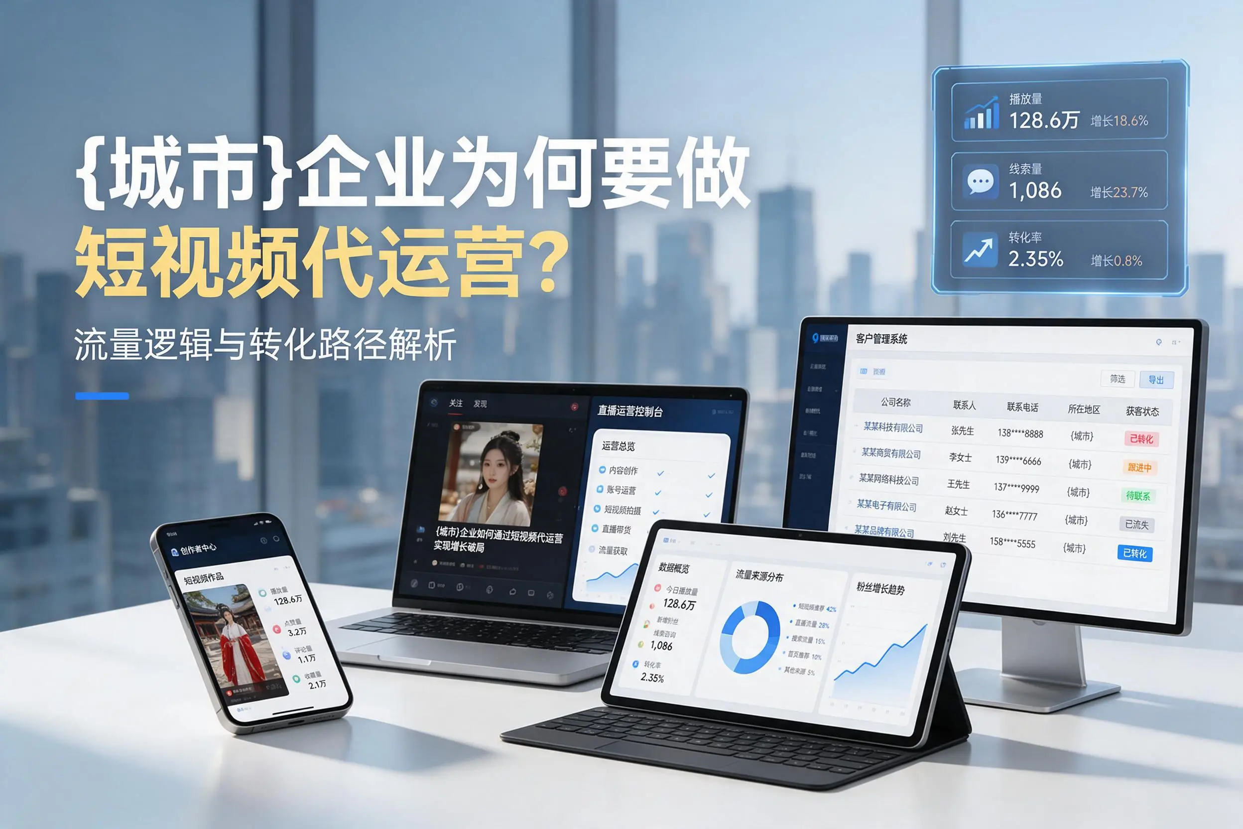 九江企业为何要做短视频代运营？流量逻辑与转化路径解析