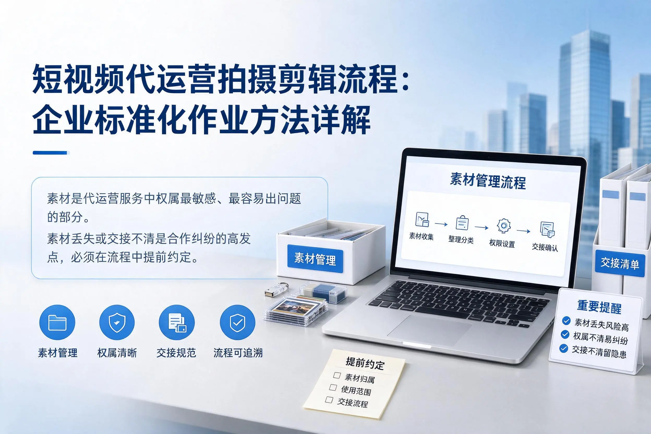 短视频代运营拍摄剪辑流程：九江企业标准化作业方法详解