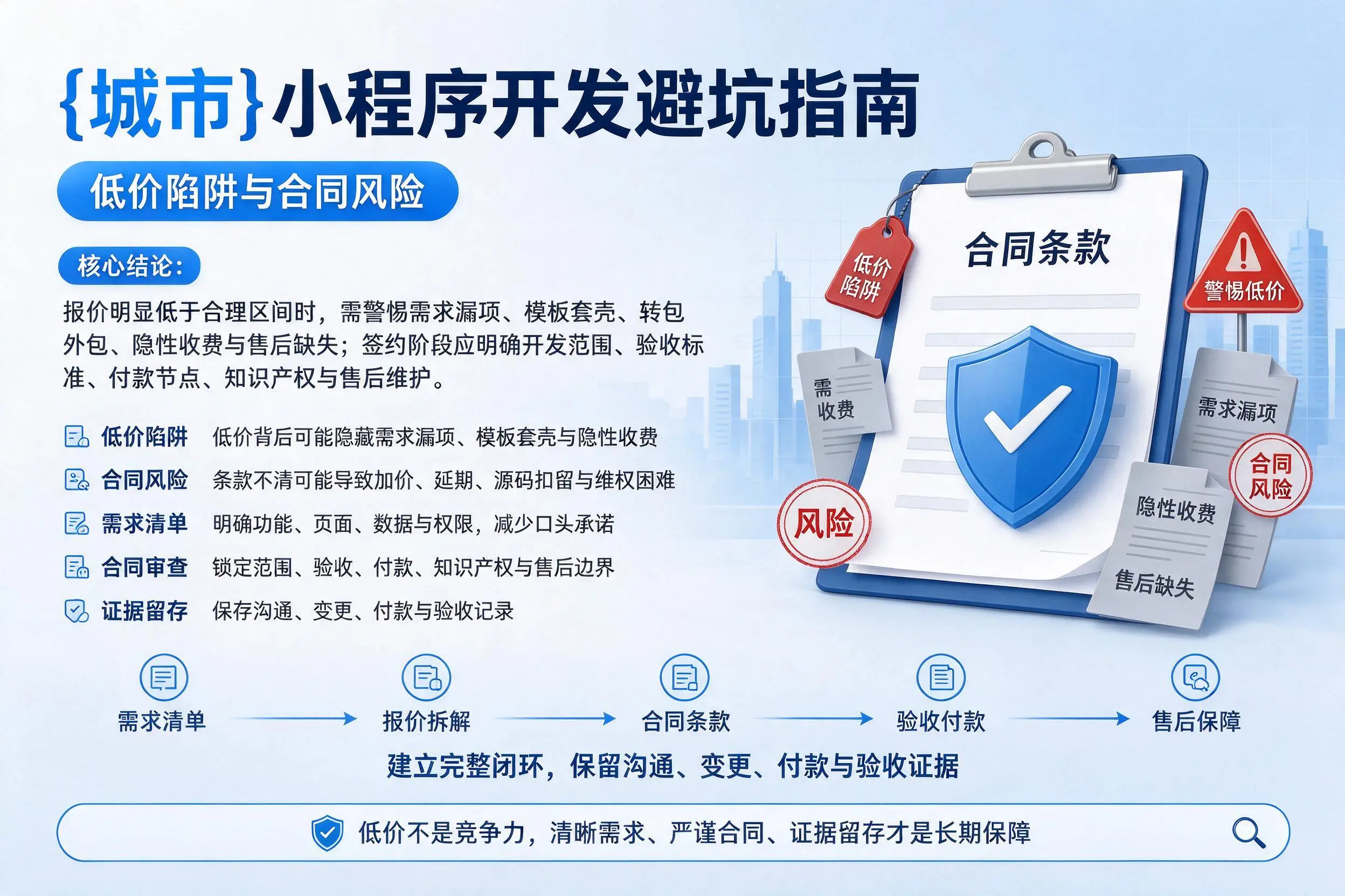 九江小程序开发避坑指南：低价陷阱与合同风险