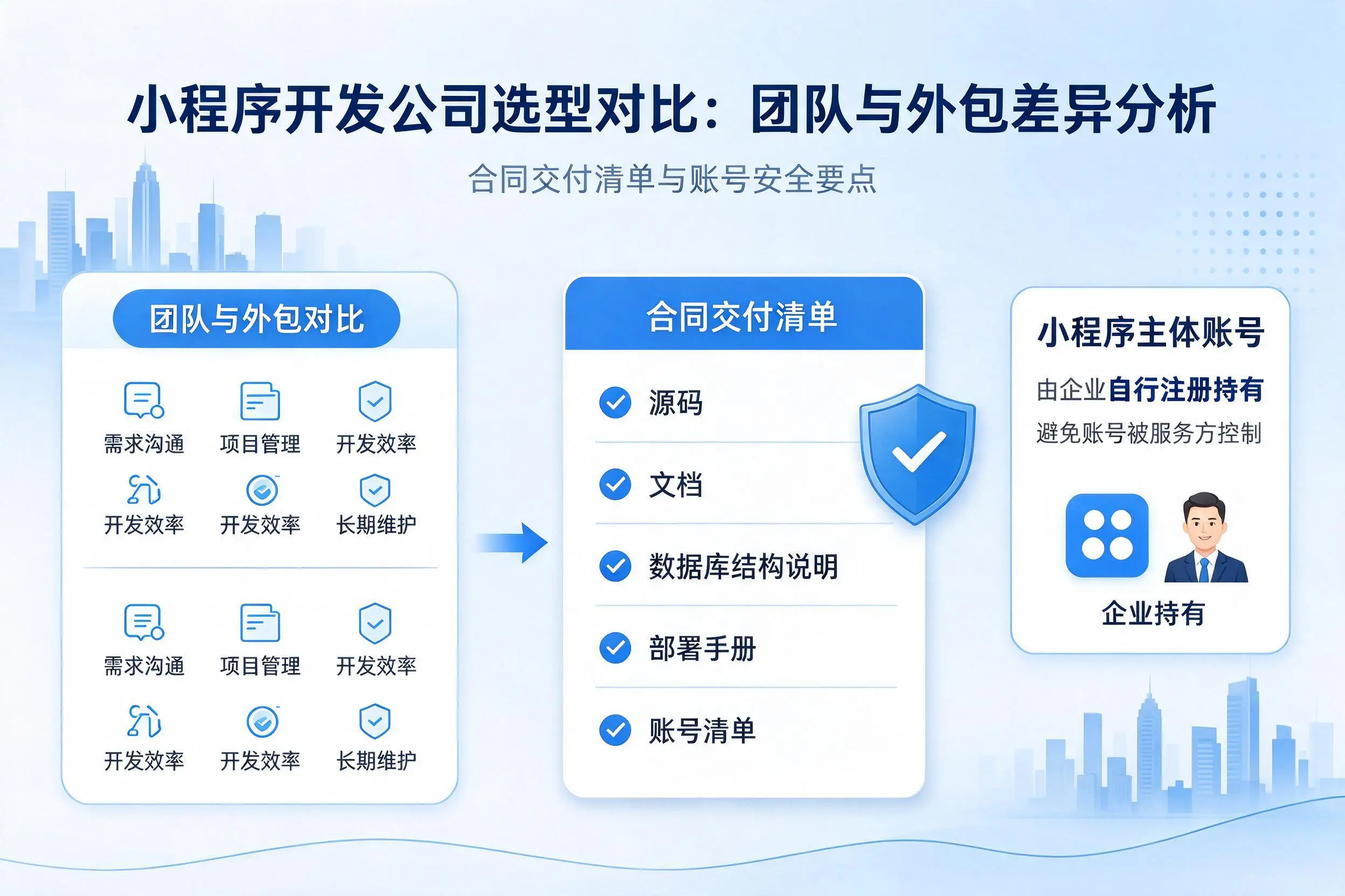 九江小程序开发公司选型对比：团队与外包差异分析