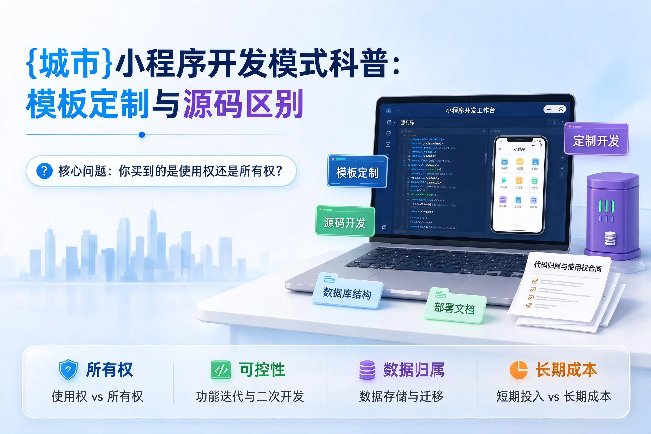 九江小程序开发模式科普：模板定制与源码区别