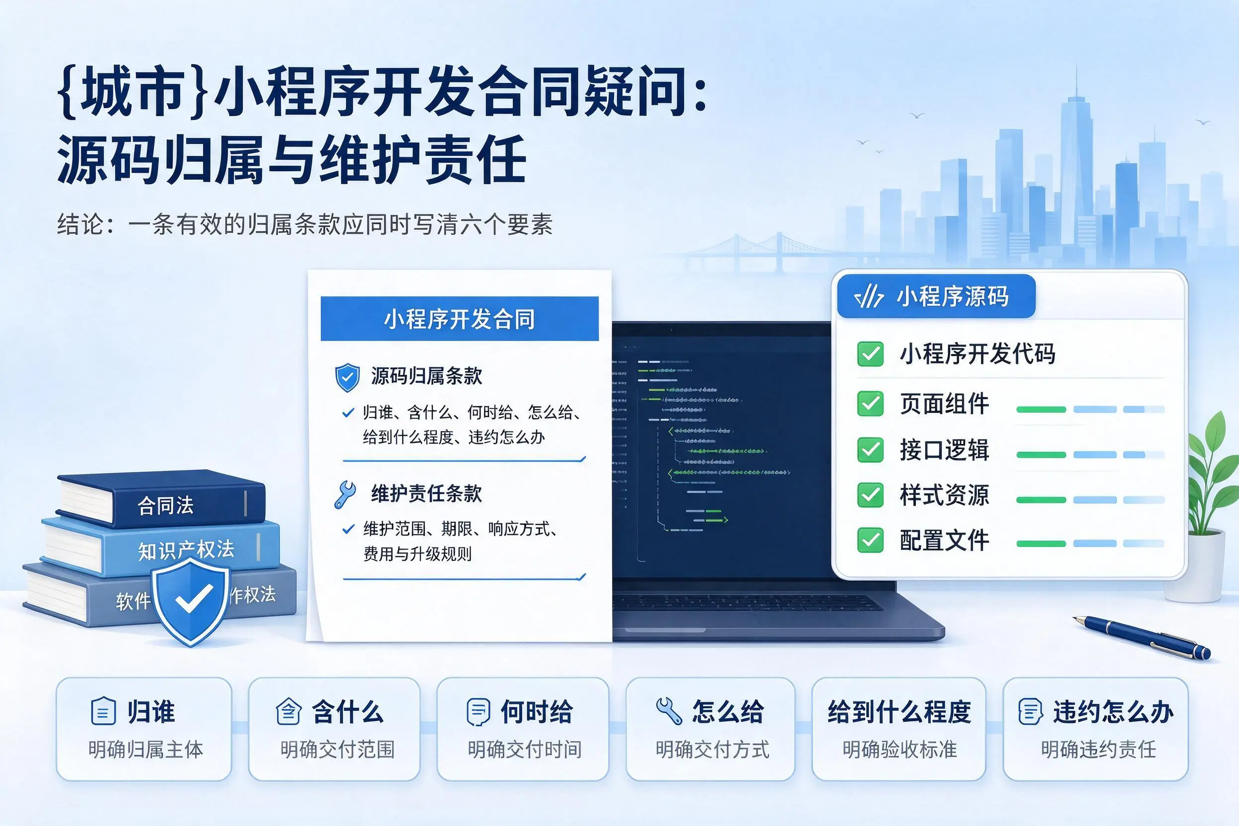 九江小程序开发合同疑问：源码归属与维护责任