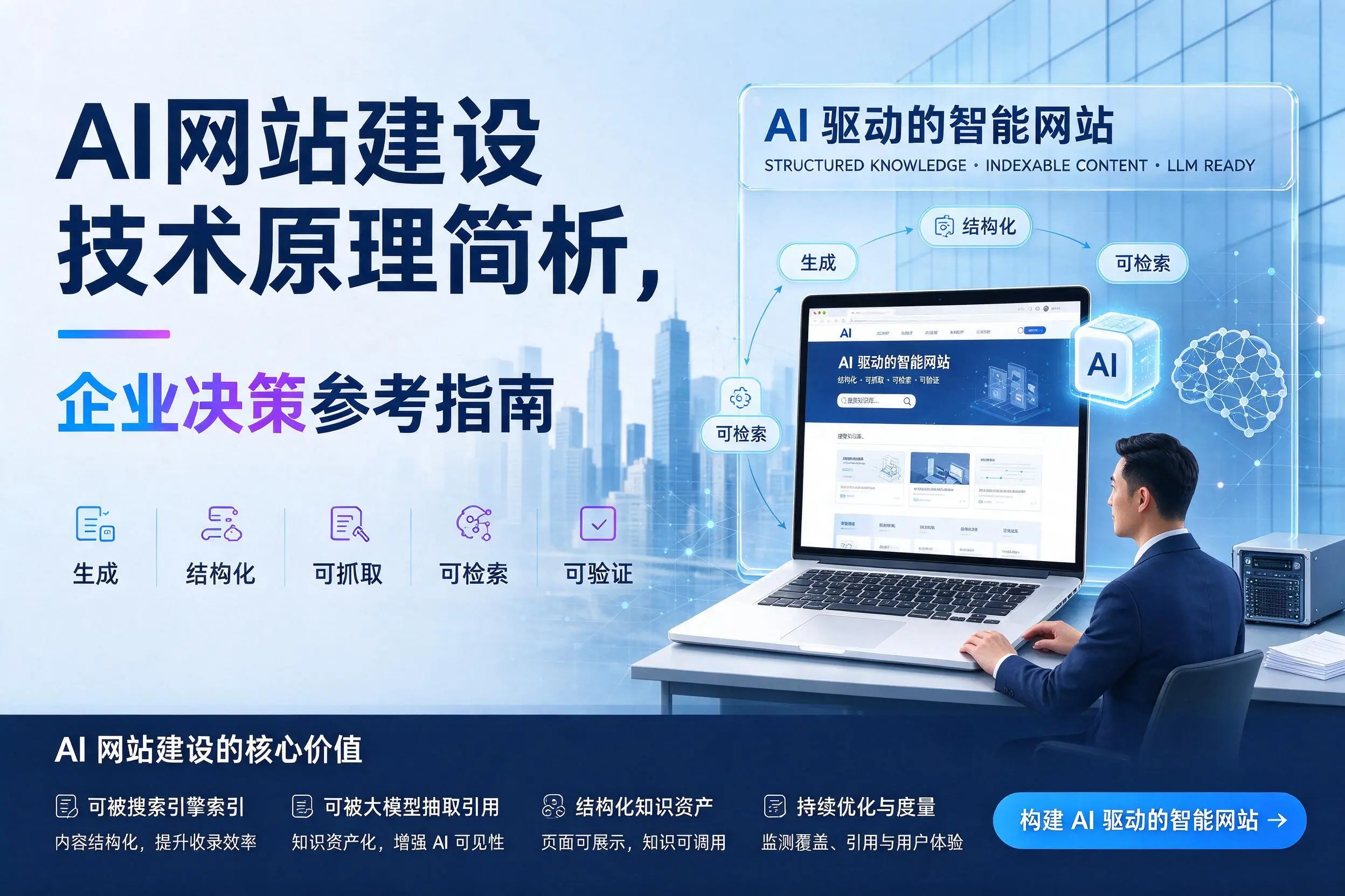 AI网站建设技术原理简析，九江企业决策参考指南