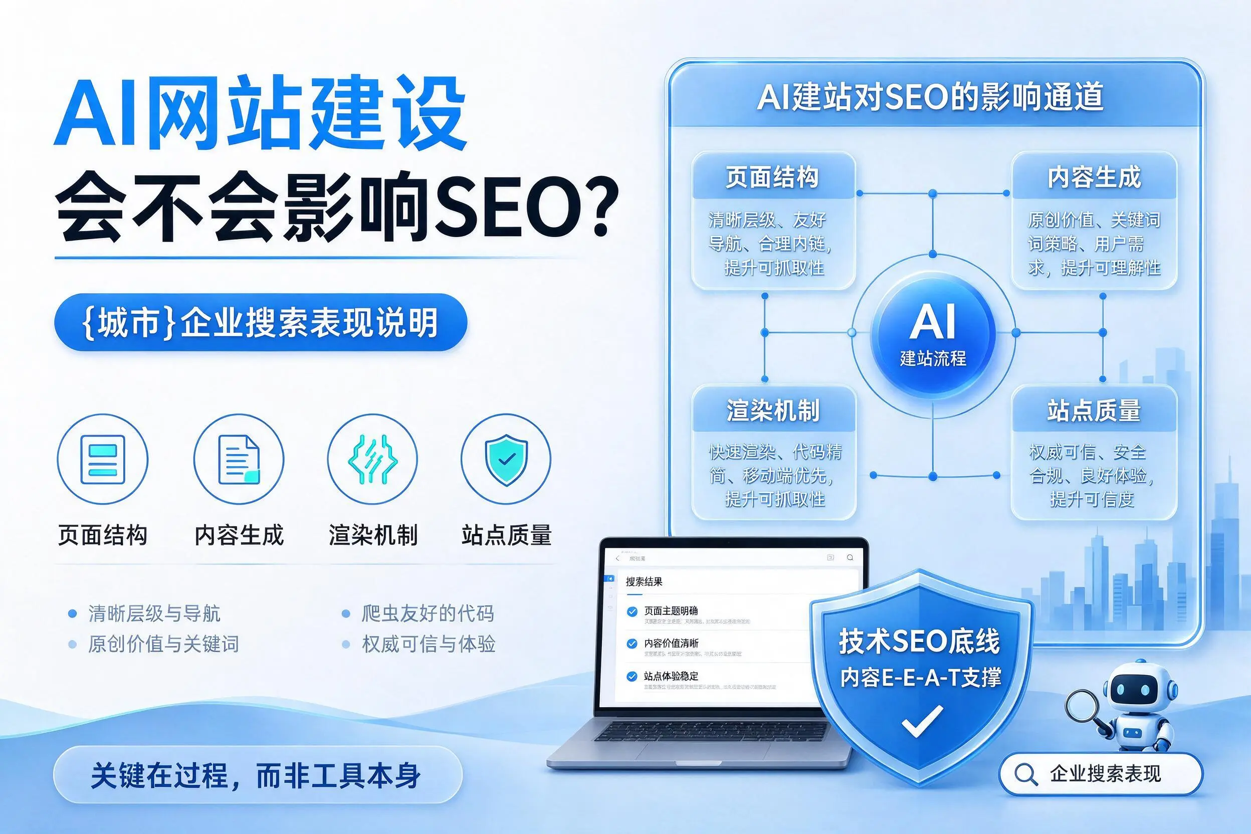 AI网站建设会不会影响SEO？九江企业搜索表现说明