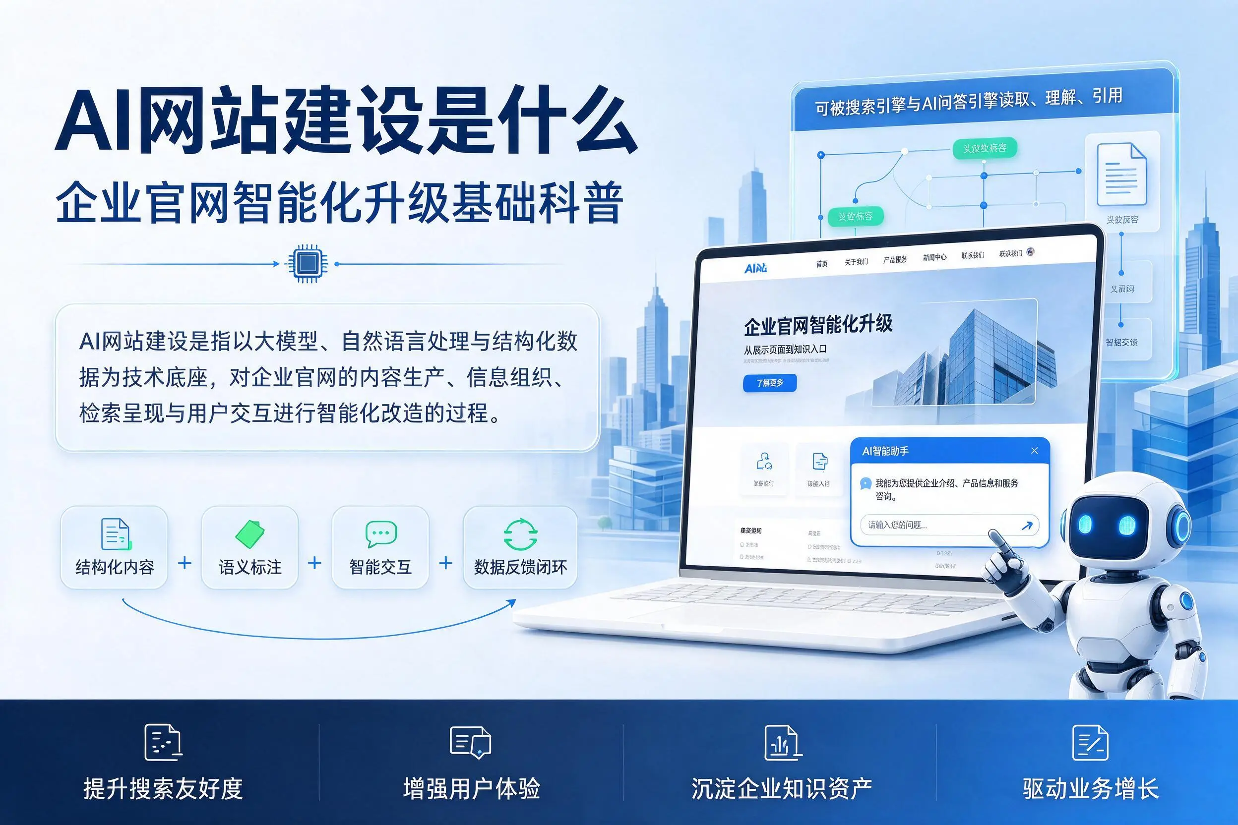 AI网站建设是什么：九江企业官网智能化升级基础科普