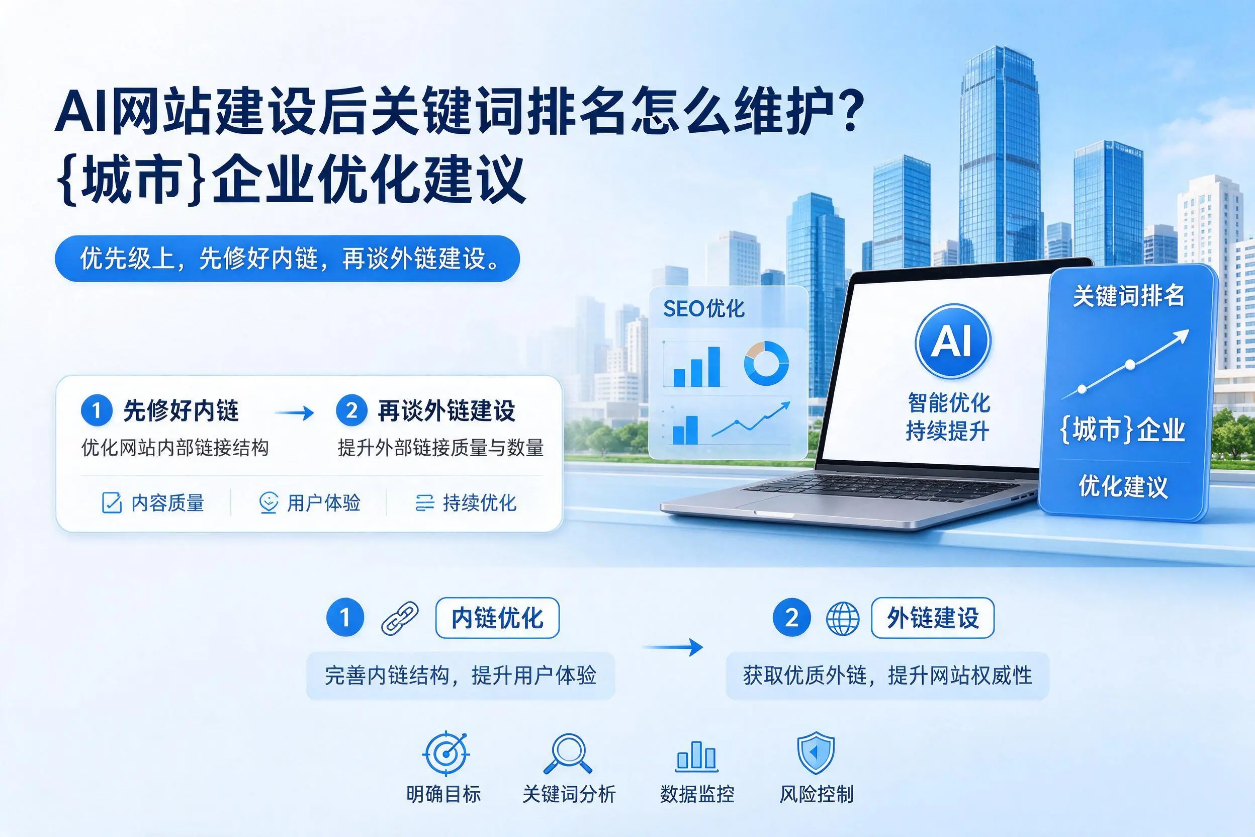 AI网站建设后关键词排名怎么维护？九江企业优化建议
