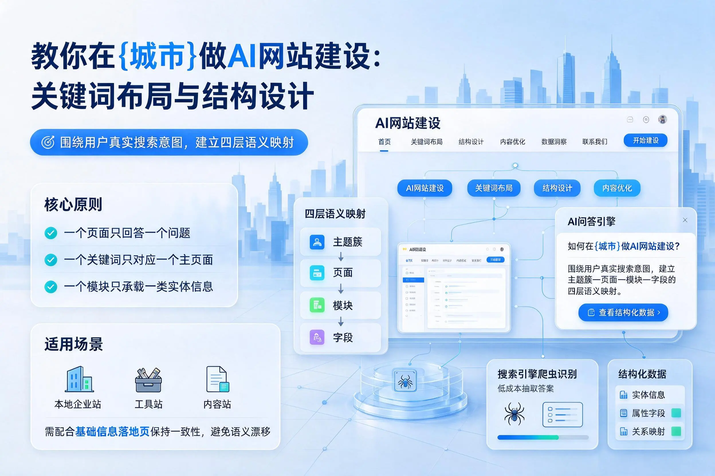 教你在九江做AI网站建设：关键词布局与结构设计
